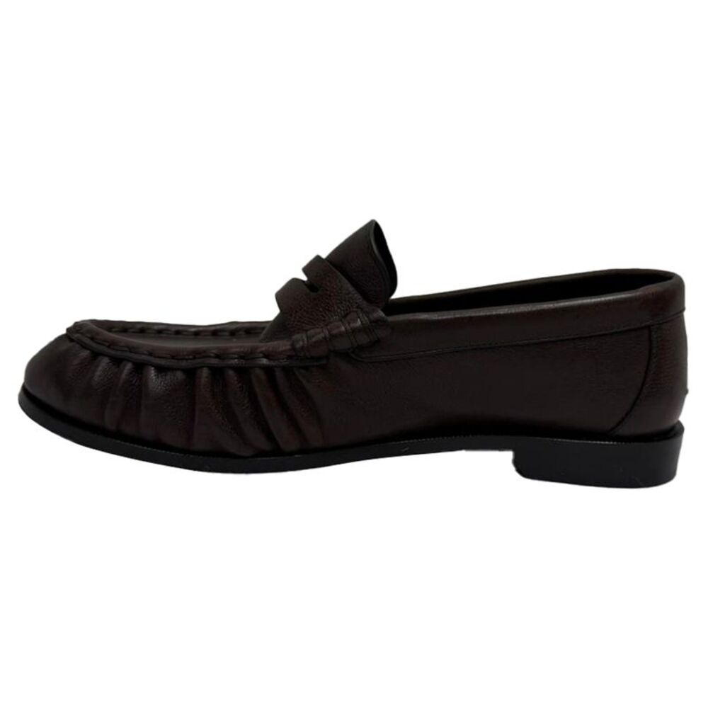 Saint Laurent Le Loafer Penny Loafers in Brown Leather - Picture 3 of 12